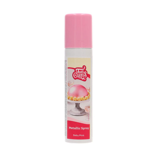 Funcakes Metallic Spray Baby Pink 100ml MHD 04/26