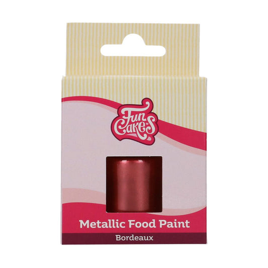 Funcakes Metallic Paint Bordeaux 30ml MHD 11/24
