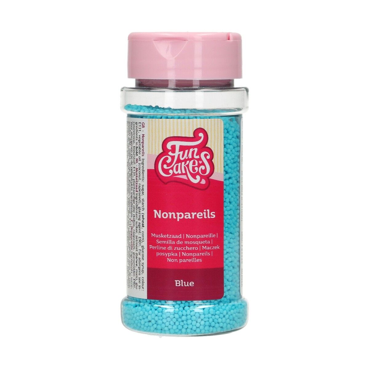 Funcakes Nonpareils Streusel - Hellblau 80 gr. MHD 09/25