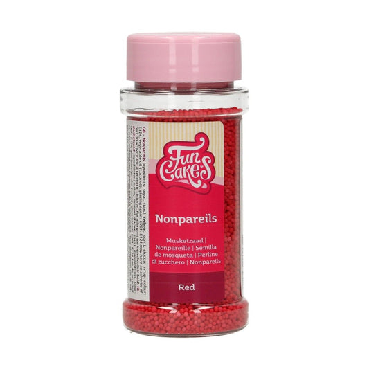 Funcakes Nonpareils Streusel - Rot 80gr.