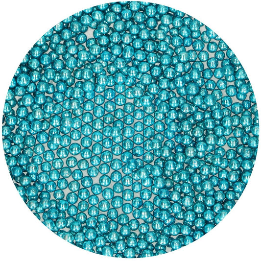 Funcakes Zuckerperlen Metallic Blue 80gr. MHD 01/26