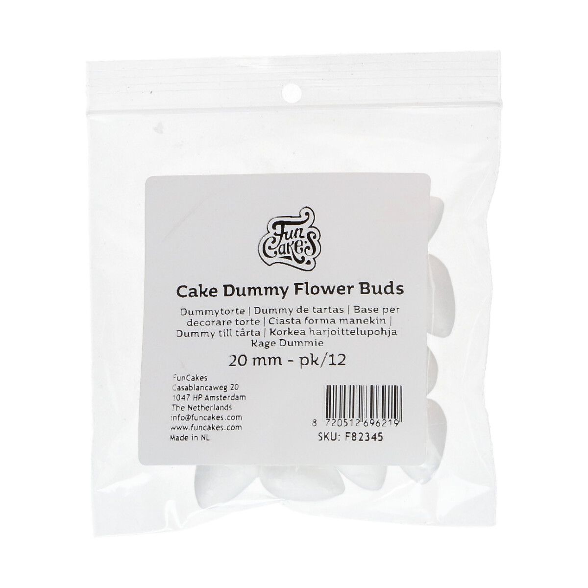 Funcakes Dummy Blütenknospen 20mm 12Stk.