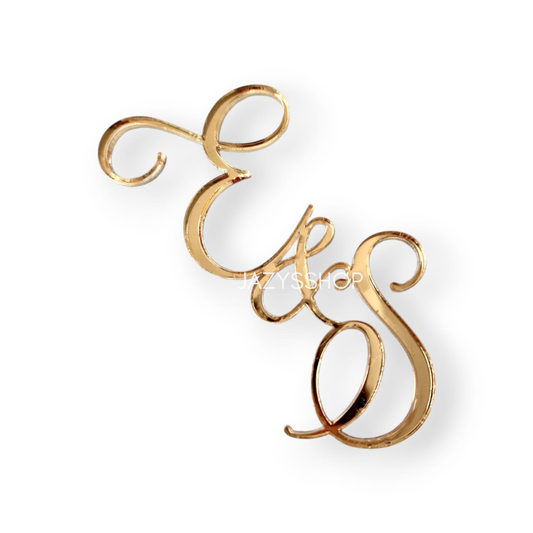 Initialen Charm Curly