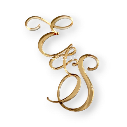 Initialen Charm Curly