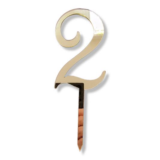 Acryl Zahlentopper Gold XL 2