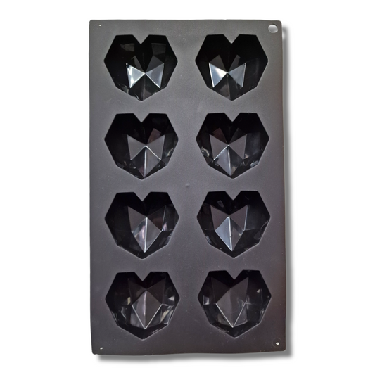 Silikon Backform - Diamantherz/Geoheart