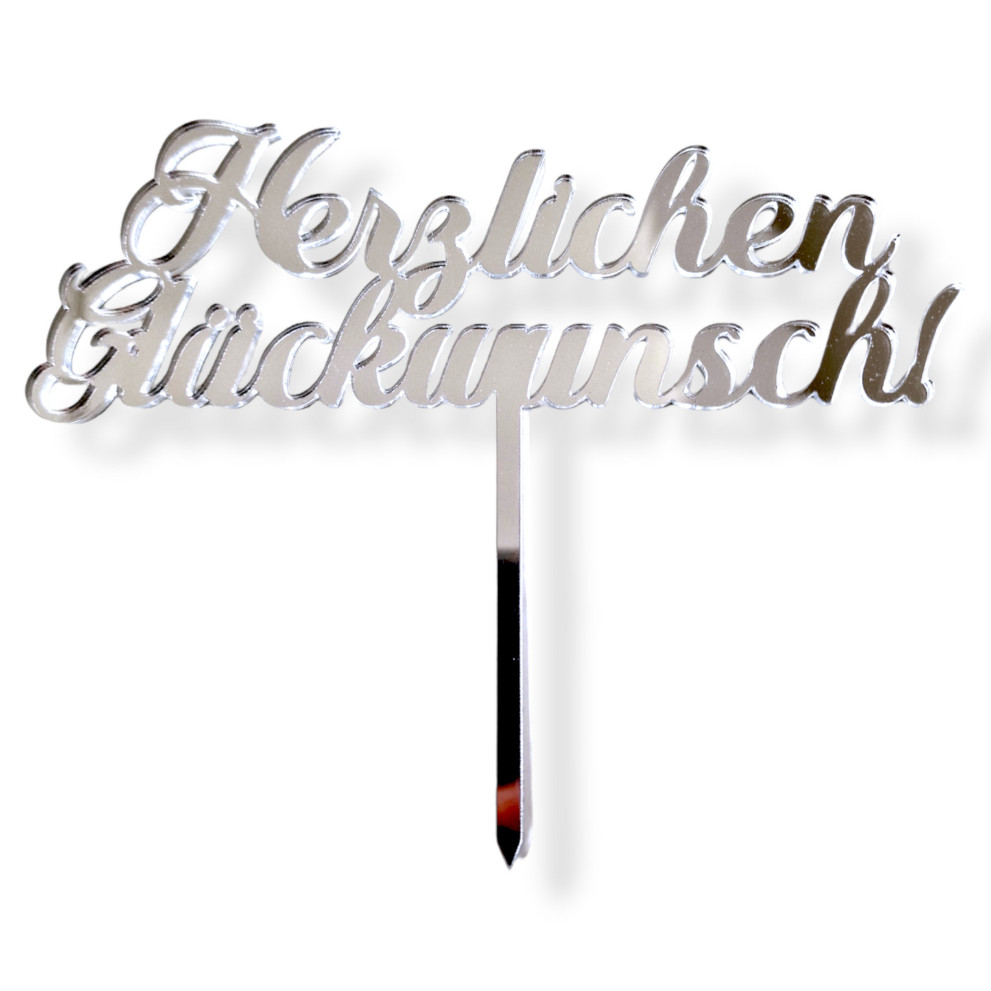 Acryltopper "Herzlichen Glückwunsch"