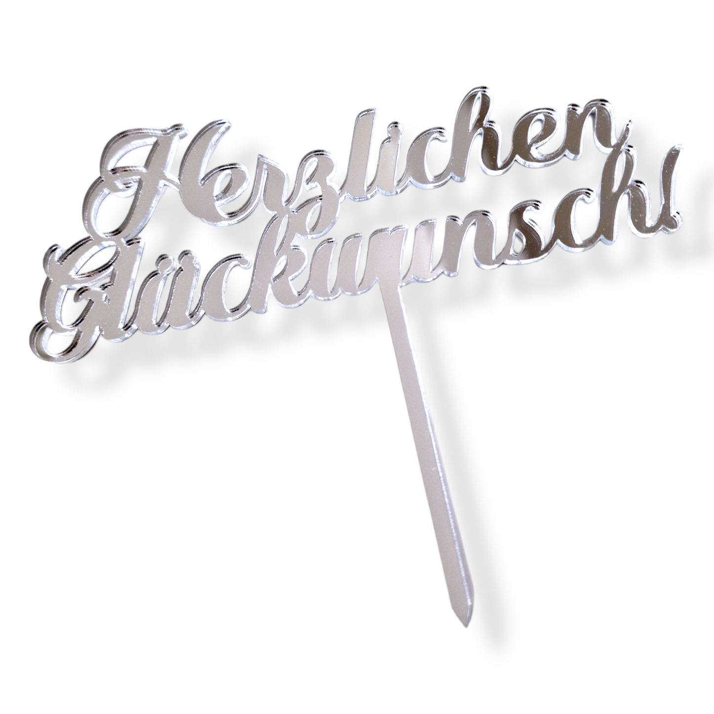 Acryltopper "Herzlichen Glückwunsch"