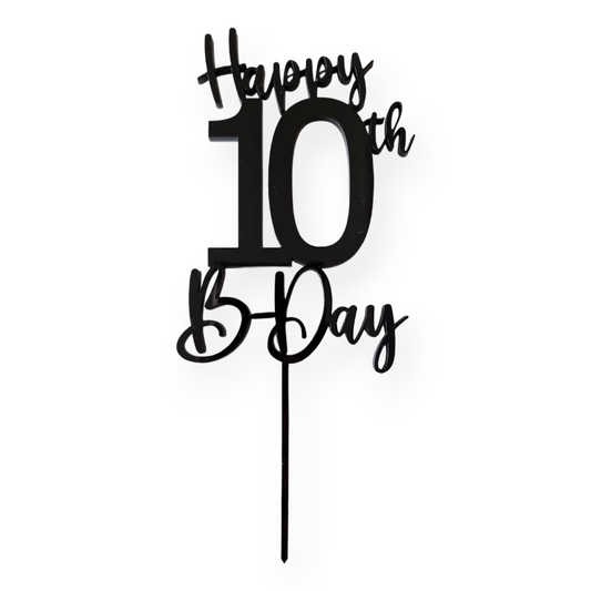 Individueller Happy "10th B-Day"