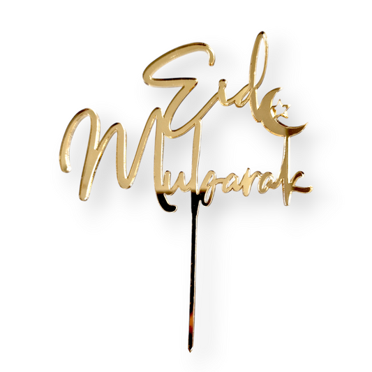 Acryltopper Eid Mubarak 2 Gold