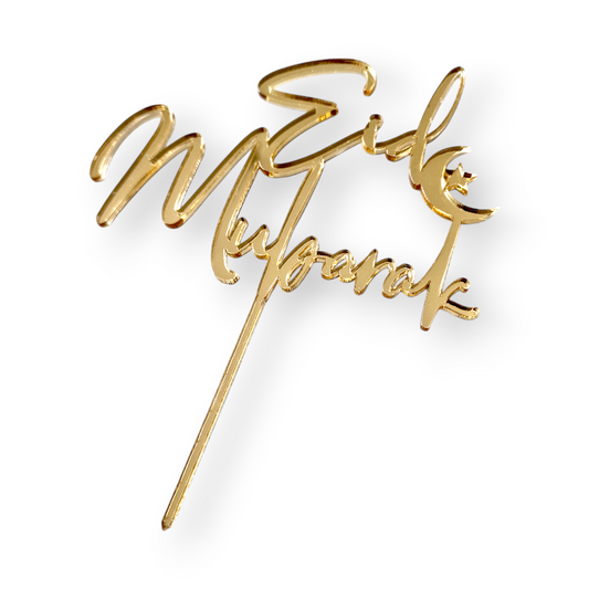 Acryltopper Eid Mubarak 2 Gold