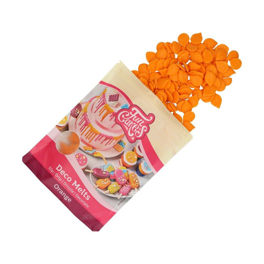 Funcakes Deko Melts - Orange 250 gr. MHD 01/25