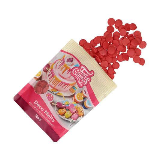 Funcakes Deko Melts - Rot 250 gr. MHD 02/25