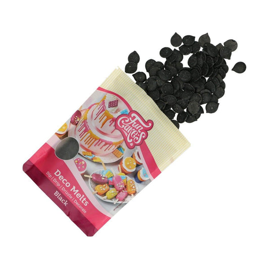 Funcakes Deko Melts - Schwarz 250 gr. MHD 04/25