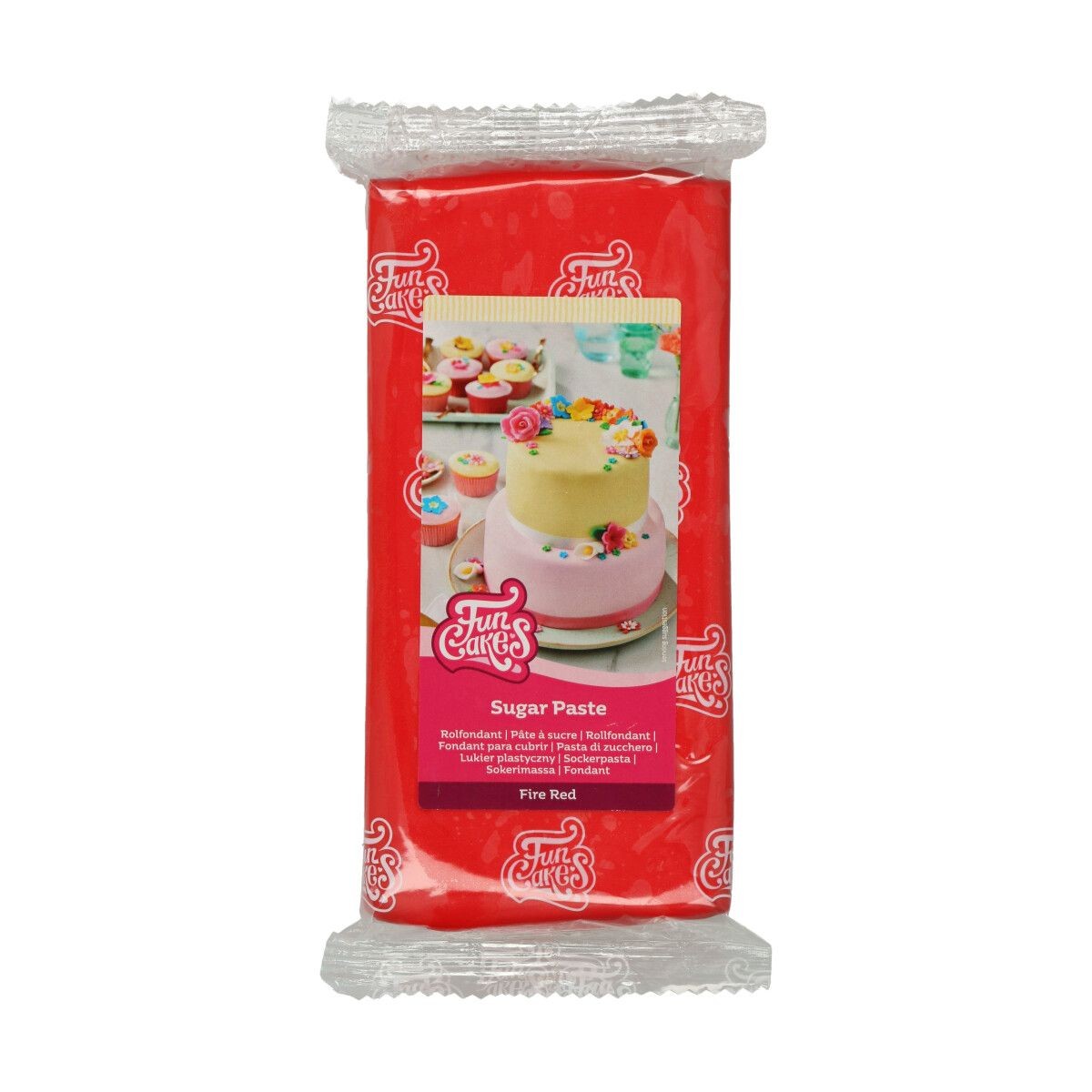 Funcakes Rollfondant - Fire Red 1kg