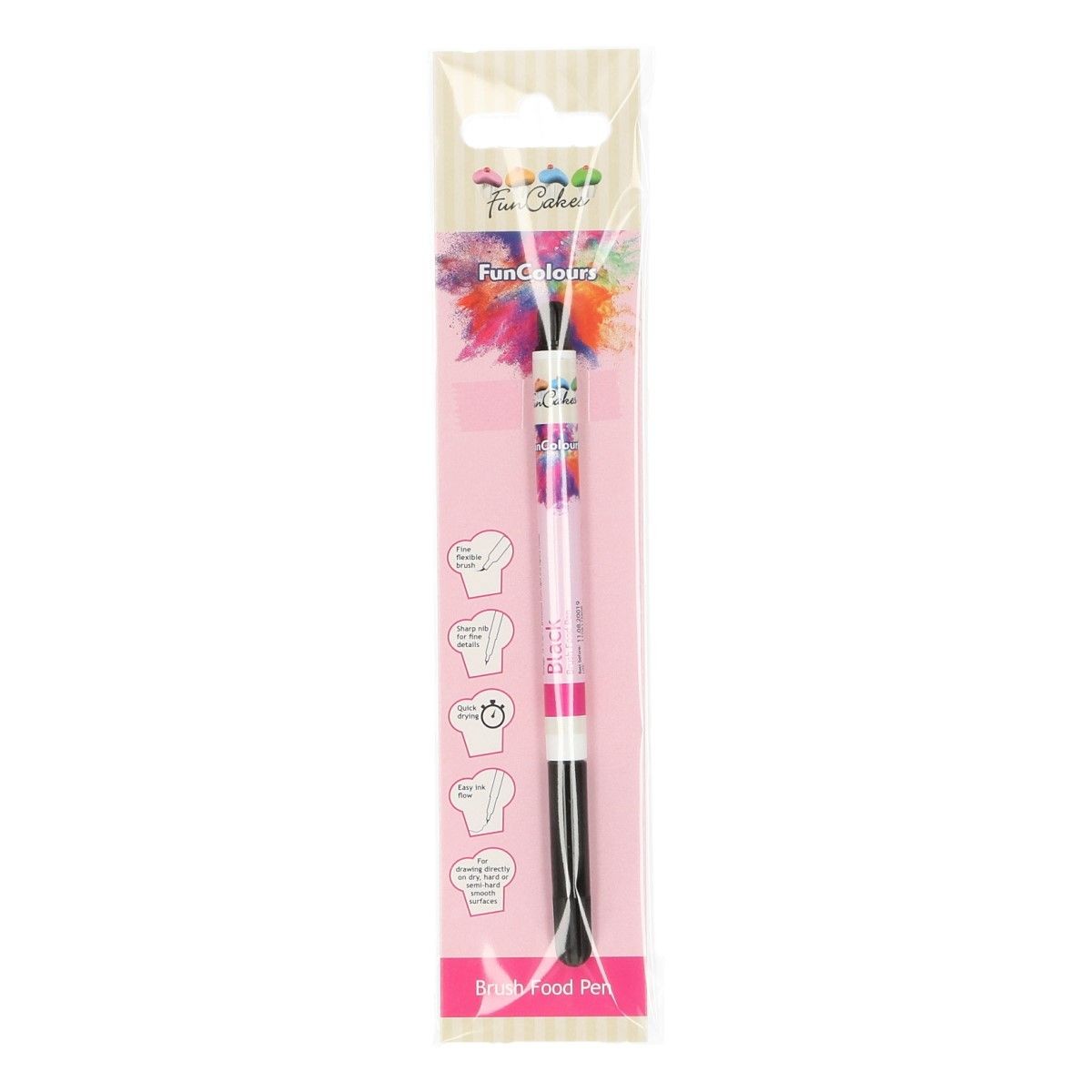 Funcakes Lebensmittelstift - Schwarz