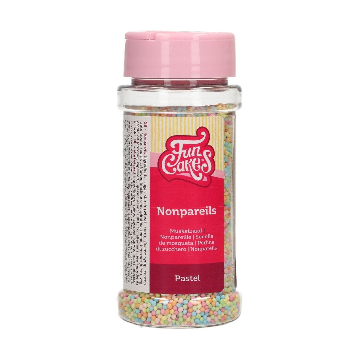 Funcakes Nonpareils Streusel - Pastell 80 gr.