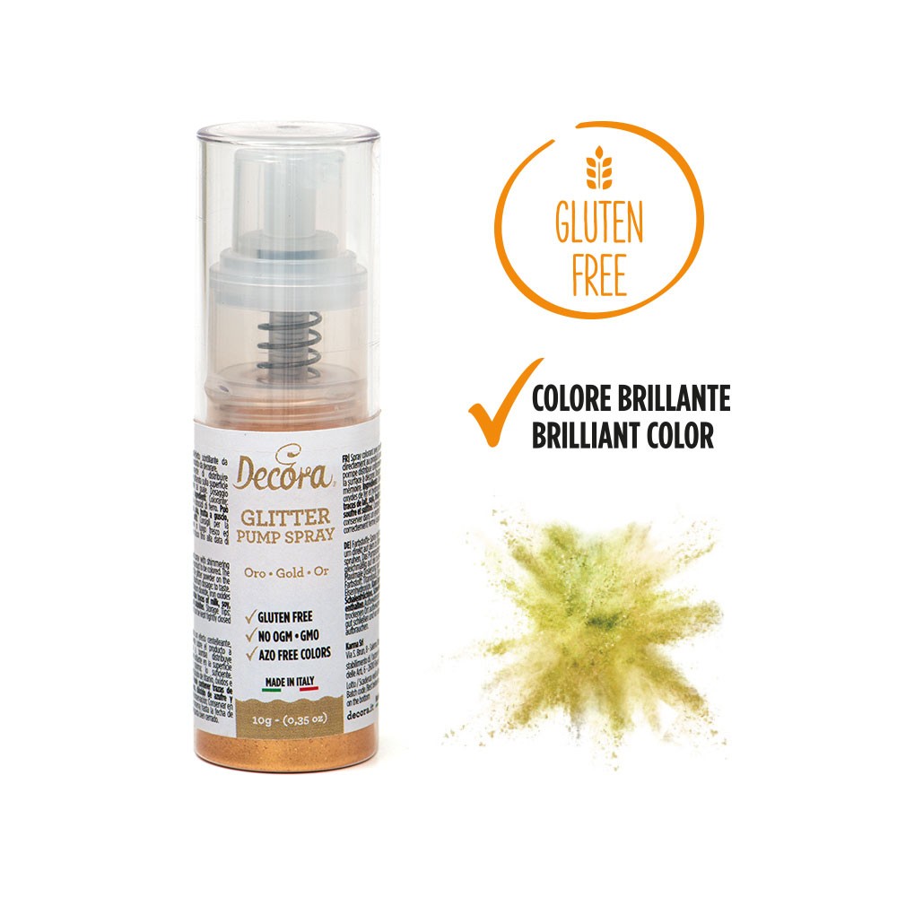 Decora Glitzer Pumpspray Gold 10 gr.