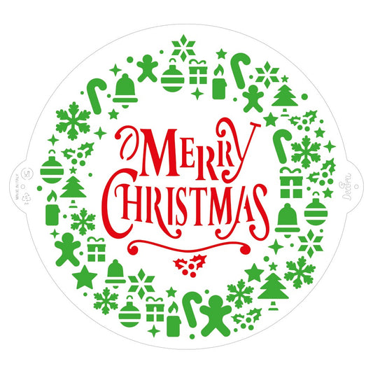 Stencil - Merry Christmas (Schablone) 25 cm