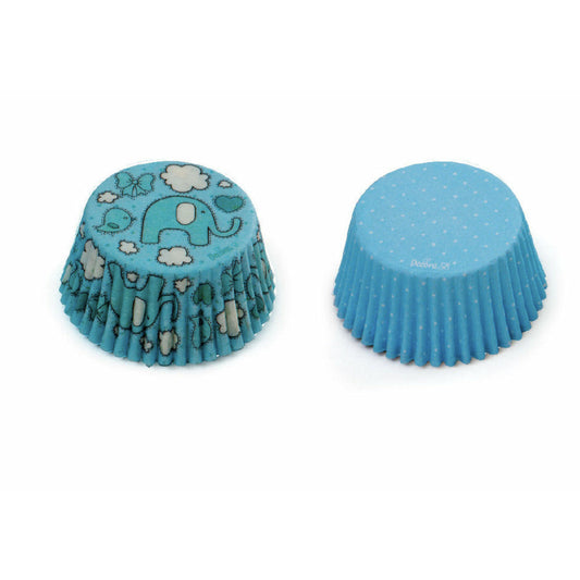 Muffin Förmchen - Elefant Blau/36 Stk.