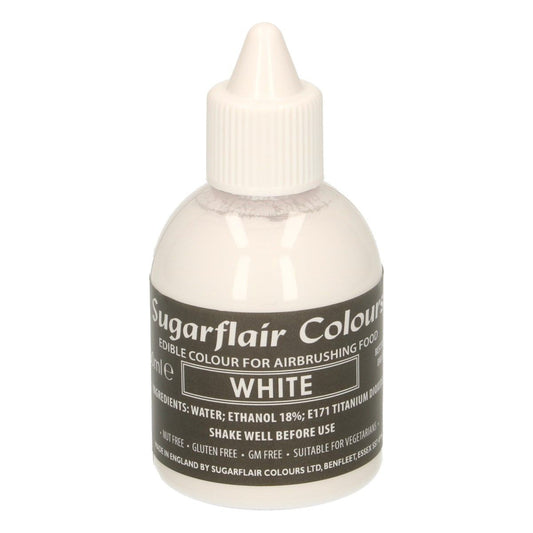 Sugarflair Airbrush Farbe - Weiß 60 ml MHD 12/27