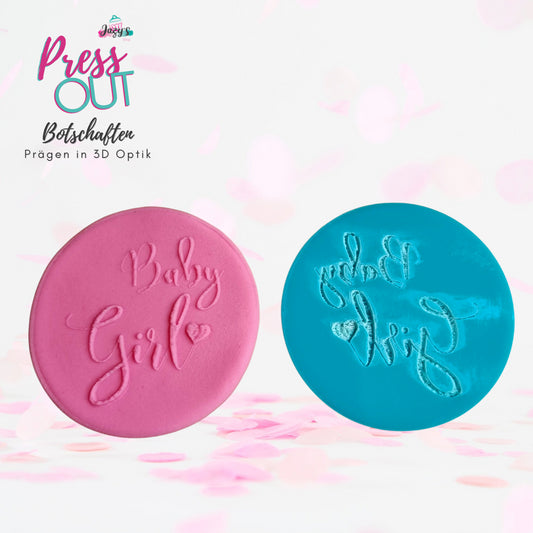 Press Out Cookie Stamp "Baby Girl"