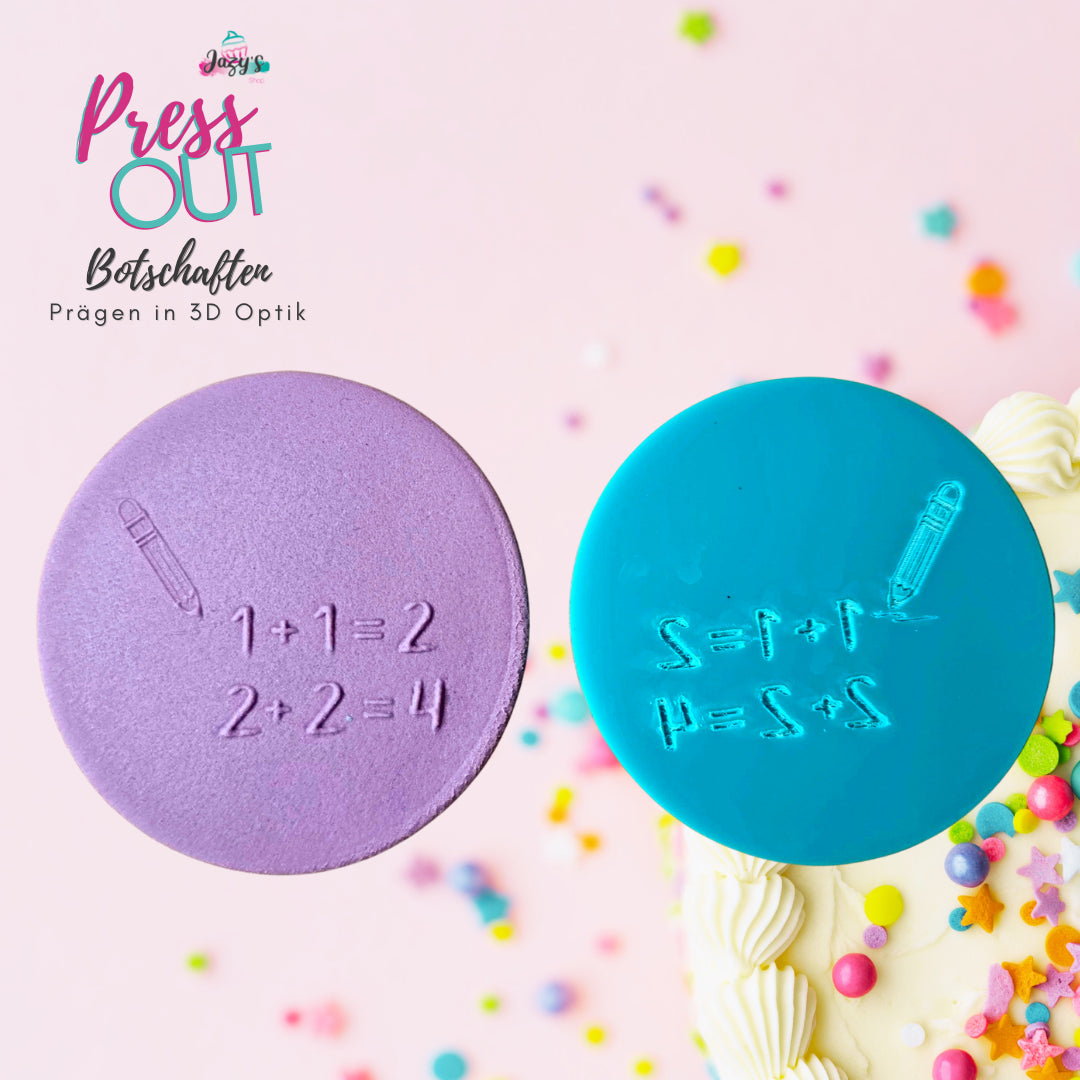 Press Out Cookie Stamp Rechenaufgaben