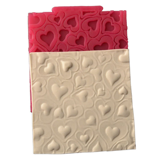 Silikonform - Prägematte Love 10x10cm