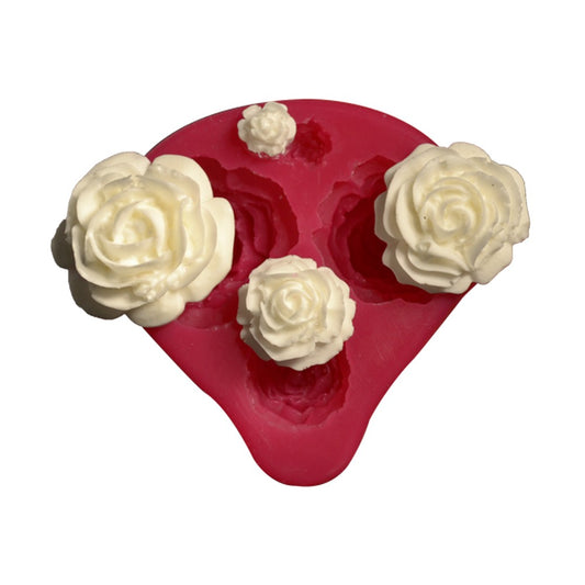 Silikonform - Kleine Rosen