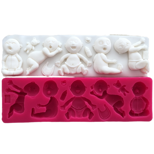 Silikonform - Verschiedene Babys