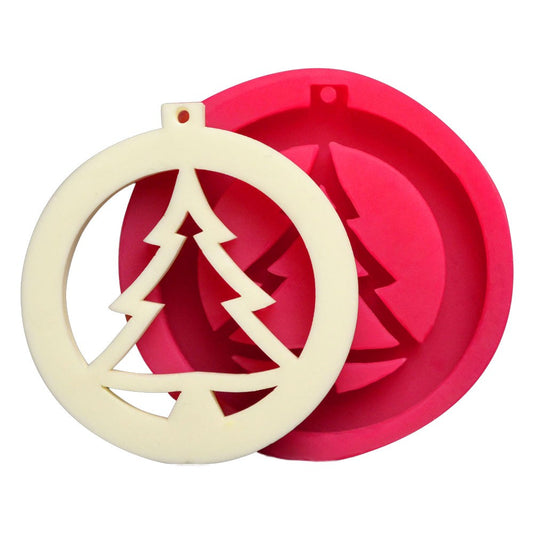 Silikonform - Weihnachtsbaum (Schmuck)