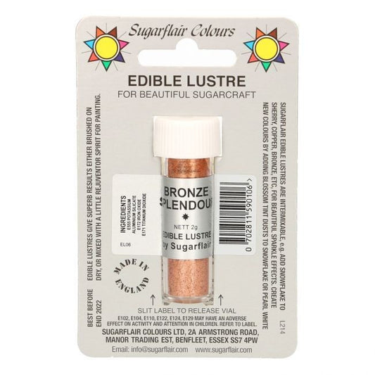 Sugarflair Puderfarbe Lustre - Bronze Splendour 2 gr. MHD 12/27