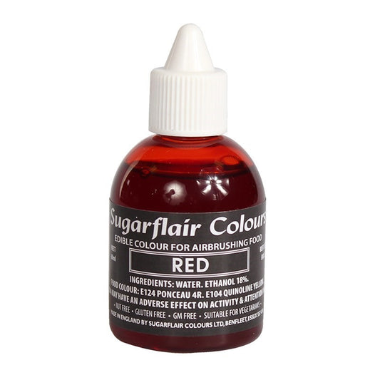 Sugarflair Airbrush Farbe - Rot 60 ml