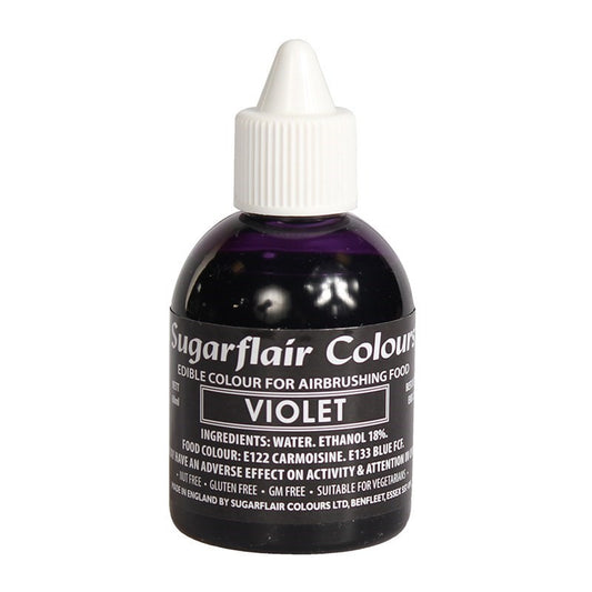 Sugarflair Airbrush Farbe - Violett 60 ml MHD 12/26