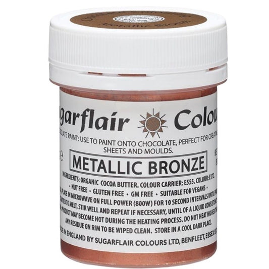 Sugarflair Schokoladenfarbe - Metallic Bronze 35gr. MHD 12/25