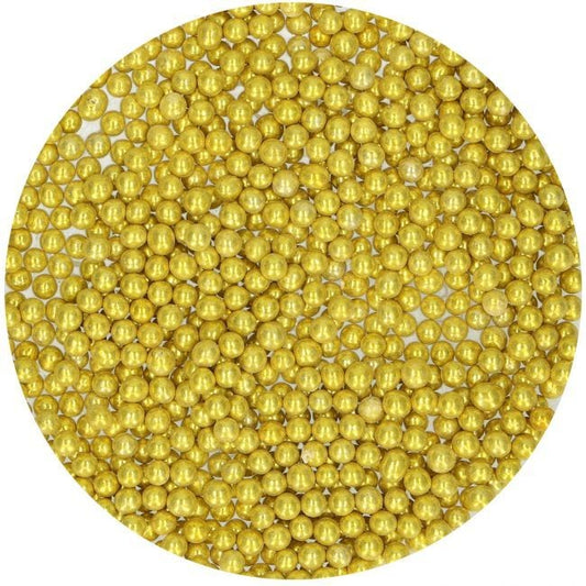 Funcakes Zuckerperlen Metallic Gold 80 gr. MHD 06/25