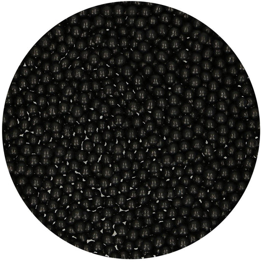 Funcakes Zuckerperlen Shiny Schwarz 80 gr. MHD 2/26