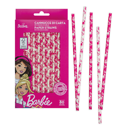 Barbie Strohhalme/Straws 80 Stk.