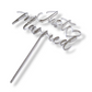 Acryltopper - Just Married mit Herz