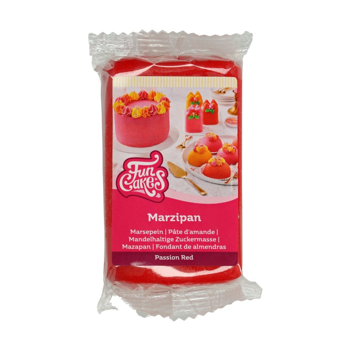 Funcakes Marzipan - Passion Red 250gr.