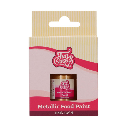 Funcakes Metallic Paint Dunkel Gold 30ml
