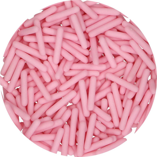 Funcakes Sugar Rods - Matt Pink 70 gr.