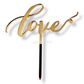 Cake Topper - Love Gold