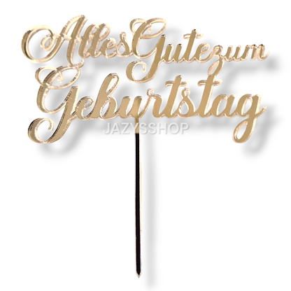 Acryltopper "Alles Gute zum Geburtstag"