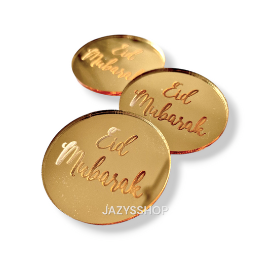 Charm Plakette "Eid Mubarak" 3er Pack