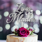 Individueller Acryltopper Wedding Names&Rings