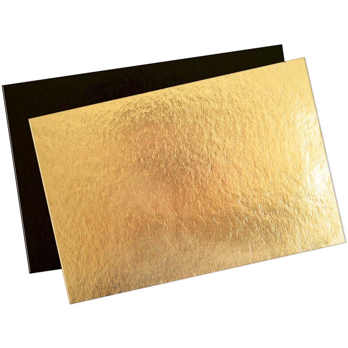Tortenunterlagen Gold/Schwarz 20x30cm/5Stk.