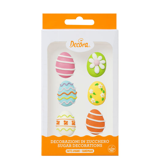 Decora Zuckerdekoration - Eier 6 Stk.