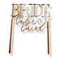 Individueller Acryltopper "BRIDE to be + Name"