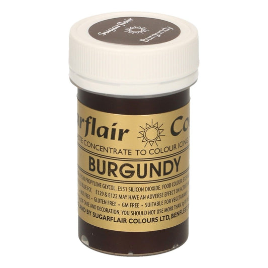 Sugarflair Pastenfarbe - BURGUNDY 25 gr.